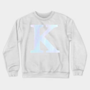 The Letter K Cool Colors Design Crewneck Sweatshirt